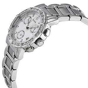 Bulova Women's 96R19 Diamond-Studded Chronograph Watch