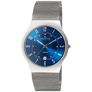 Skagen Watch Reviews of Skagen Titanium Blue Dial Watch