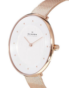 Skagen Women's SKW2142 Gitte Rose Gold-Tone Stainless Steel Watch with Mesh Band